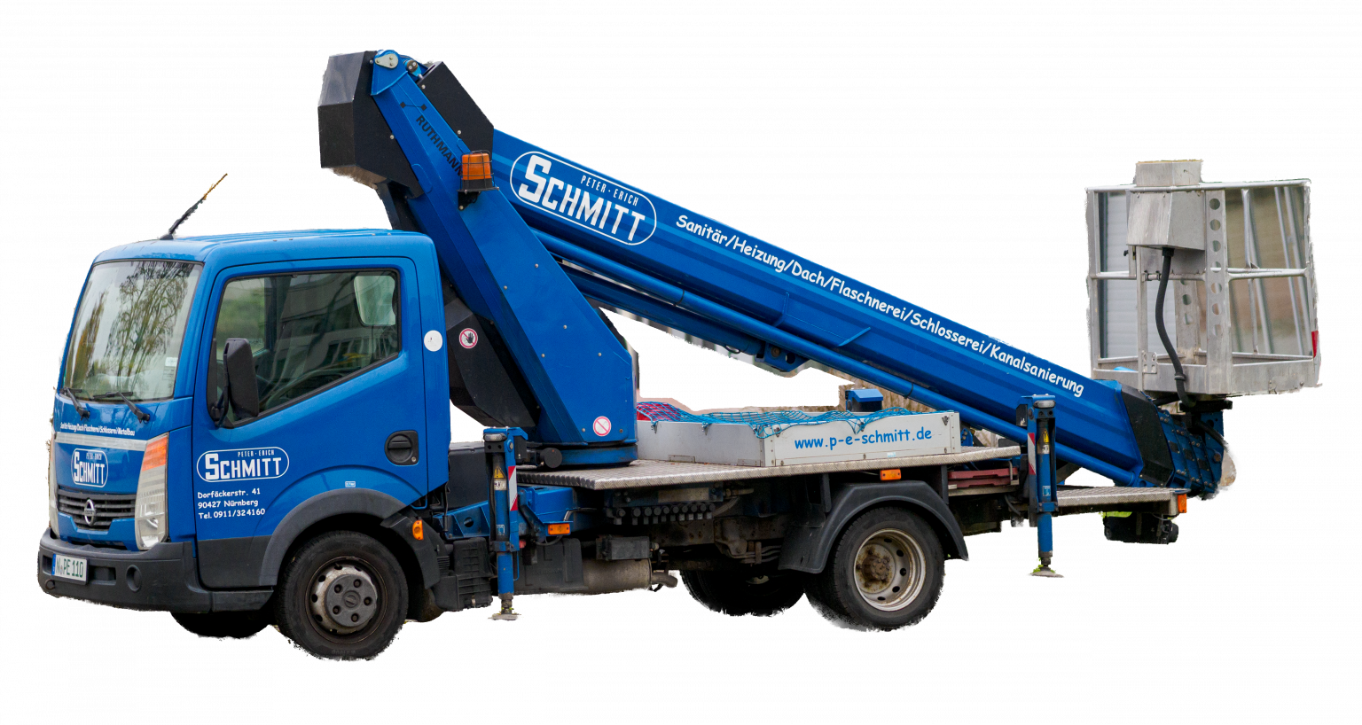 Firmeneigener Hubsteiger Hubsteiger