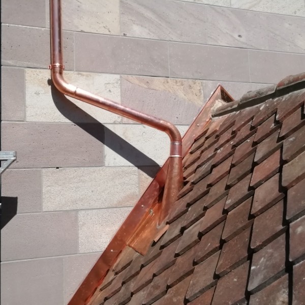 Kupferrohr Dachdurchführung Faserzement