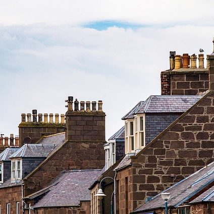 Dächer640 Dächer mit Schornsteinen